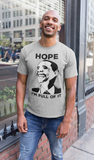 President Barack Obama T-shirt in Athletic Heather with "Hope - I'm Full of It" quote